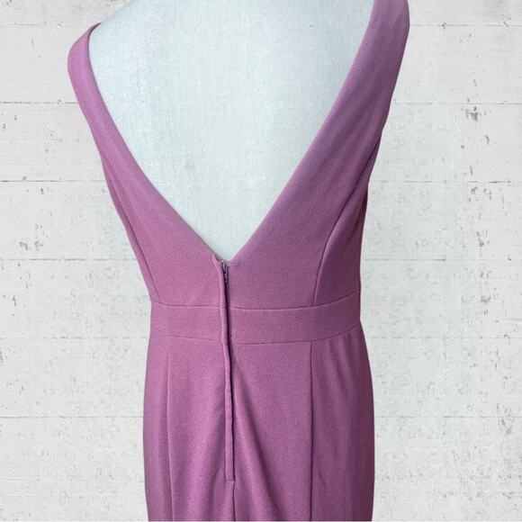 NWT David’s Bridal Pleated Tank Stretch Crepe Bridesmaid Dress 10 STYLE# F20104 - Picture 9 of 14